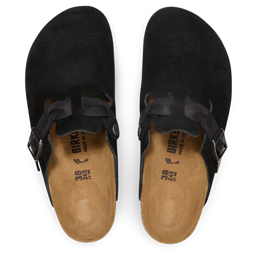 Birkenstock Boston Braided Suede Women's Clogs