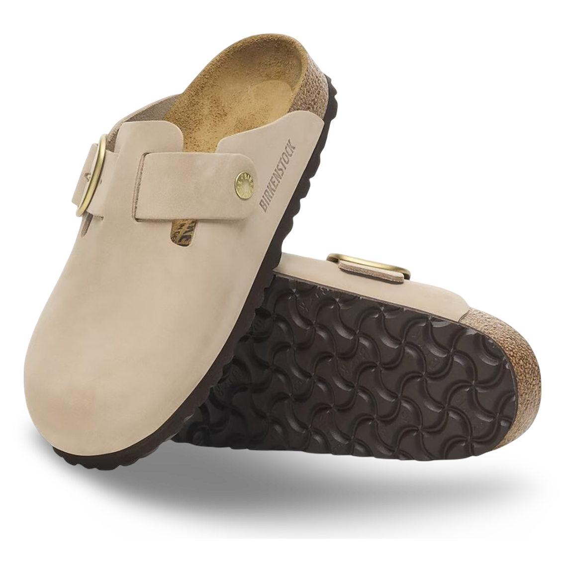 Birkenstock Boston Big Buckle Nubuck Women's Clogs